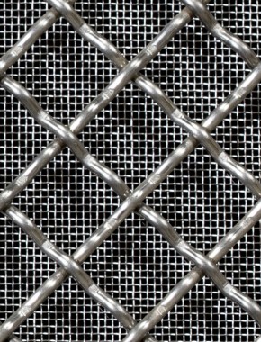 Crimped mesh 1X.665 18 X 18 SS3163 DIAMONDSTAINLESS STEELmesh cut to size 0