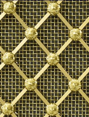 Regency Diamond brass regency diamon 25mm large mesh allfloral