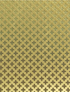 Small Cross brass 1X1m with brass backing mesh 1