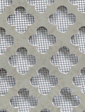 Large Club stainless 2 X 1m with black backing mesh