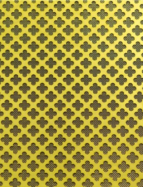 Large Club Gold anodised 2 X 1m with brass backing mesh 1