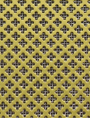 Fancy club brass 2 X 1m with stainless backing mesh cut to size