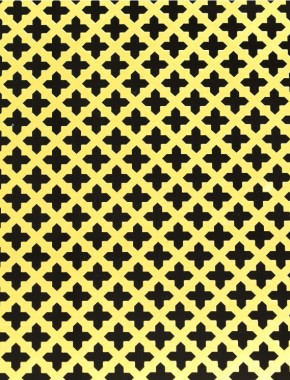 Fancy Cross brass 1X1m with no backing mesh 1