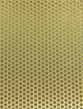 Honeycomb brass 2 X 1m with brass backing mesh 1