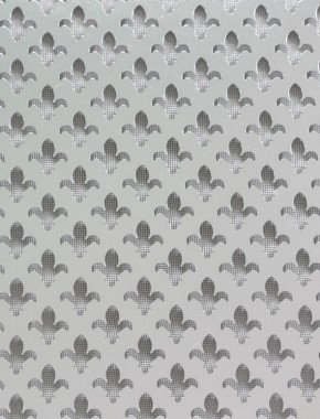 Fleur De Lys Silver anodised 2 X 1m with black backing mesh cut to size 1