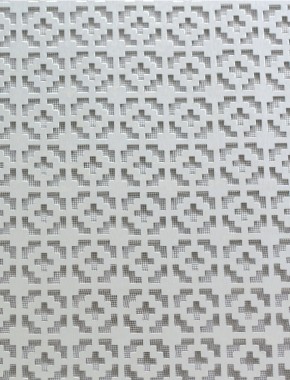 Iden Silver anodised 2 X 1m with black backing mesh cut to size 1