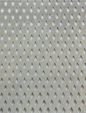 Small Diamond stainless 2 X 1m with black backing mesh 1