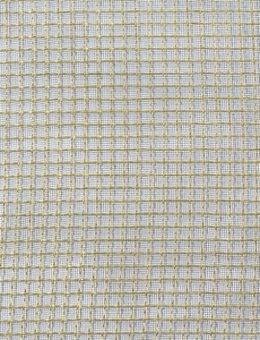 Crimped mesh 1X.665 10X10 BRASS1.2 SQUAREBLACKmesh 1