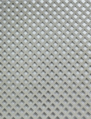 Lattice stainless 1X1m with black backing mesh cut to size 1
