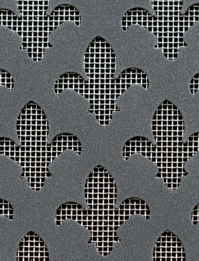 Fleur De Lys pewter 2 X 1m with stainless backing mesh