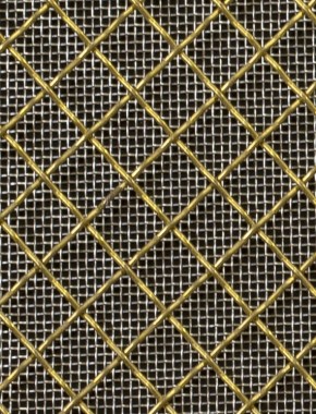 Crimped mesh 2 X 1 10X10 BRASS1.2 DIAMONDSTAINLESS STEELmesh