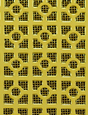 Moroccan Gold anodised 2 X 1m with brass backing mesh 0