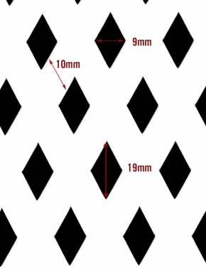 Small Diamond brass 2 X 1m with stainless backing mesh 2