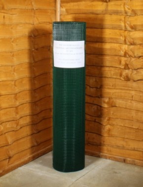 green pvc weldmesh 1/2 x 1/2 19G 4ft x 30m 1