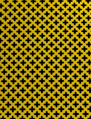 Small Cross Gold anodised 1X1m with no backing mesh 1