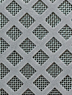 Lattice pewter 1X1m with stainless backing mesh cut to size