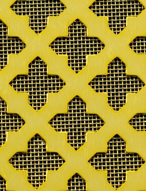 Fancy Cross Gold anodised 1X.665m with brass backing mesh 0