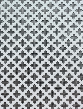 Fancy Cross Silver anodised 1X1m with stainless backing mesh cut to size 1