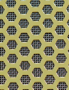 Honeycomb Gold anodised 2 X 1m with stainless backing mesh cut to size 0