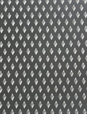 Small Diamond pewter 1X1m with no backing mesh 1