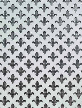 Fleur De Lys Silver anodised 1X.665m with stainless backing mesh 1