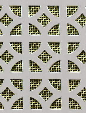Ockley Silver anodised 1X.665m with brass backing mesh cut to size