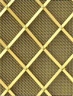 Regency Diamond brass regency diamon 25mm small mesh allplain 0