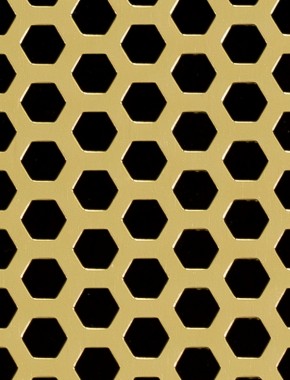 Honeycomb Gold anodised 1X.665m with no backing mesh 0