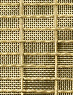 Crimped mesh 1X.665 25 X 8 SS3042 SQUAREBRASSmesh 0
