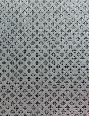 Lattice pewter 1X.665m with stainless backing mesh 1