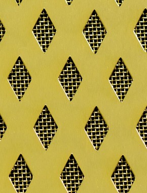 Small Diamond Gold anodised 1X1m with brass backing mesh cut to size 0