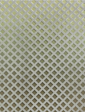 Lattice stainless 1X.665m with brass backing mesh 1