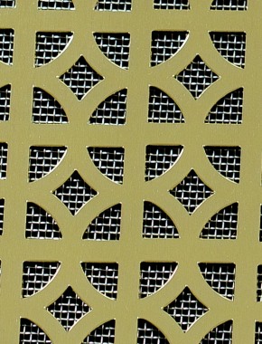 Ockley Gold anodised 1X1m with stainless backing mesh