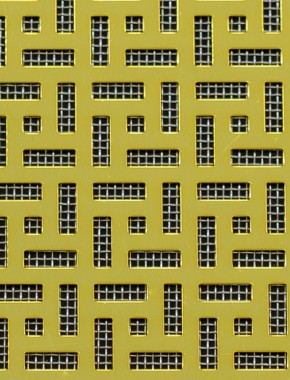 Maidstone Gold anodised 1X1m with stainless backing mesh 0