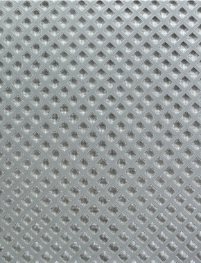 Lattice pewter 1X.665m with black backing mesh 1