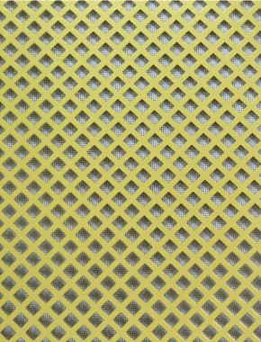 Lattice Gold anodised 1X.665m with black backing mesh 1