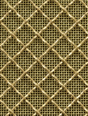 Crimped mesh 2 X 1 10X10 BRASS1.5 DIAMONDBRASSmesh 0