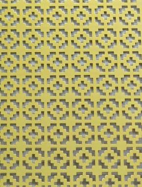 Iden Gold anodised 2 X 1m with black backing mesh 1