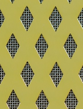 Small Diamond Gold anodised 2 X 1m with stainless backing mesh 0