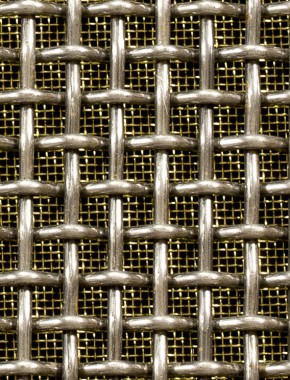 Crimped mesh 2 X 1 6 X 6 SS3163 SQUAREBRASSmesh cut to size 0