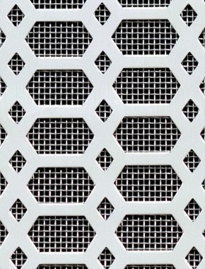 Slot & Diamond Silver anodised 2 X 1m with stainless backing mesh cut to size 0