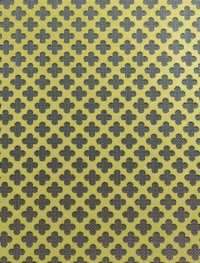 Large Club Gold anodised 1X.665m with stainless backing mesh cut to size 1