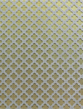 Large Club pewter 1X.665m with brass backing mesh 1