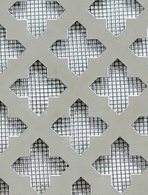 Fancy Cross stainless 2 X 1m with black backing mesh