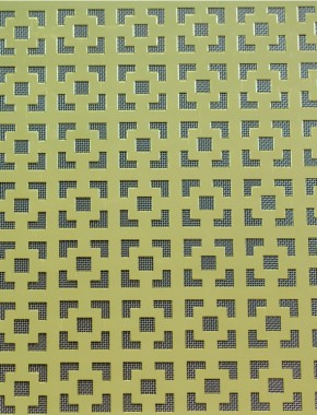 Dymchurch Gold anodised 2 X 1m with stainless backing mesh cut to size 1