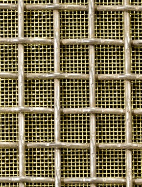 Crimped mesh 2 X 1 12.5 X 12.5 SS3162.5 SQUAREBRASSmesh 0