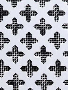Small Cross Silver anodised 1X.665m with stainless backing mesh 0