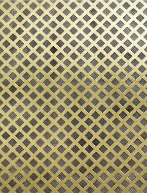Lattice brass 1X.665m with stainless backing mesh 1