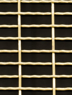Crimped mesh 2 X 1 25 X 8 BRASS2 SQUARENOmesh 0