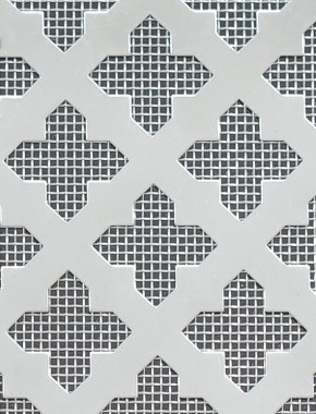 Fancy Cross stainless 2 X 1m with stainless backing mesh